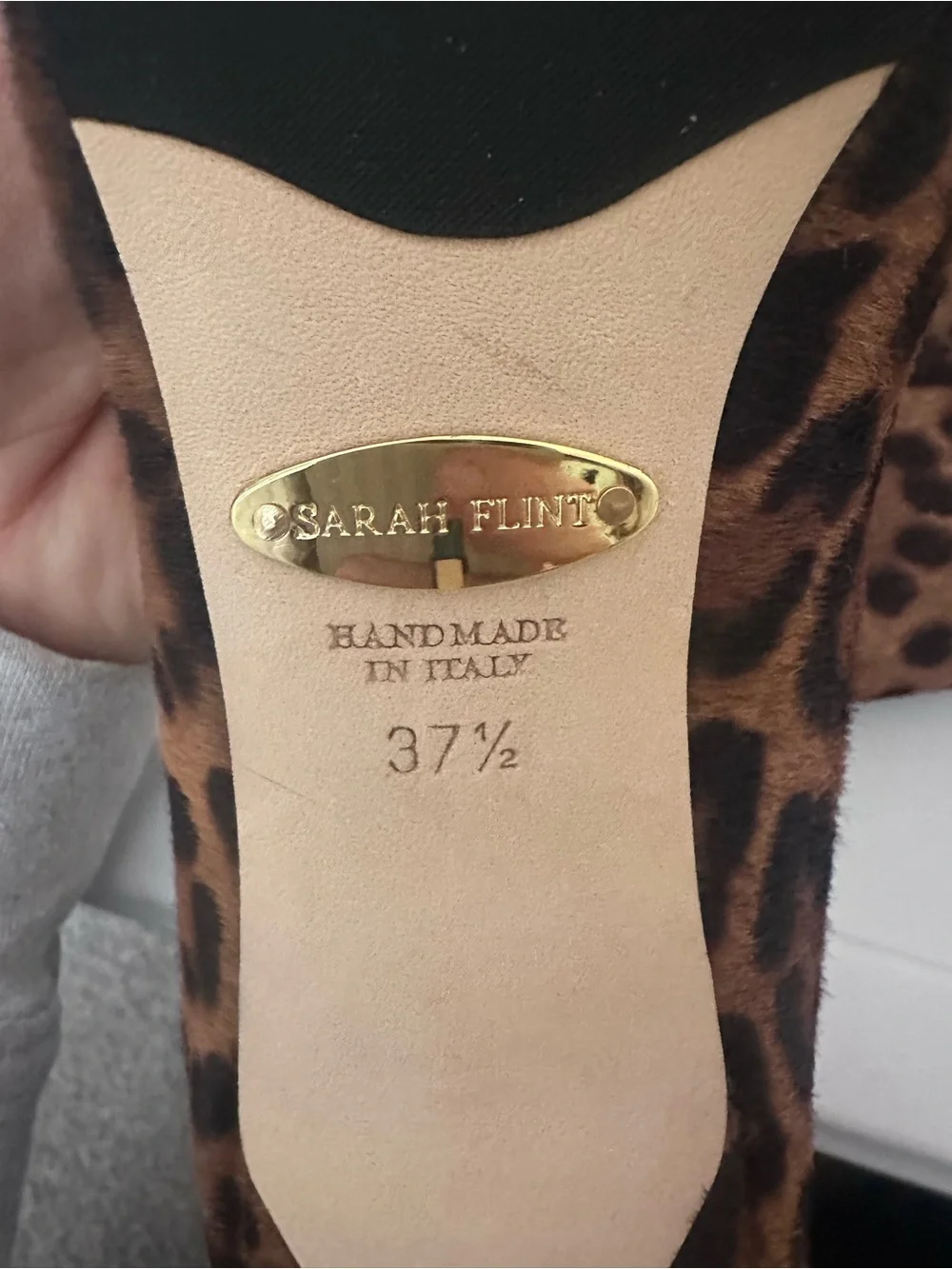 Sarah Flint Leopard-Print Pointed Toe Heels - Brown/Black